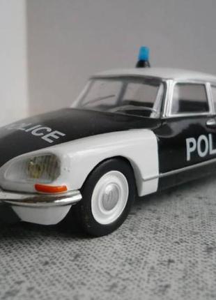 Поліцейські машини світу №33, citroen ds21 поліція франції (1962) колекційна модель у масштабі 1:43