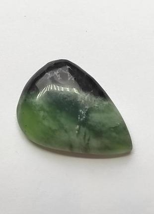 Зеленый камень нефрит кабошон для создания украшений натуральный3 фото