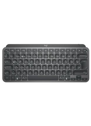 Клавиатура logitech mx keys mini minimalist wireless, us, graphite (920-010498)