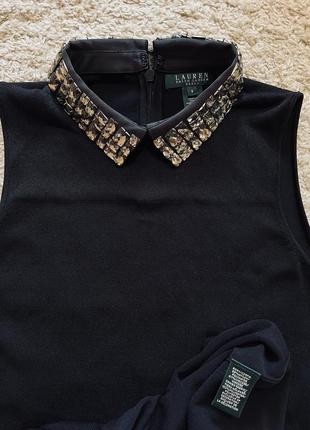 Платье футляр lauren ralph lauren оригинал бренд классическое маленькое черное платье коктейльное размер s,m