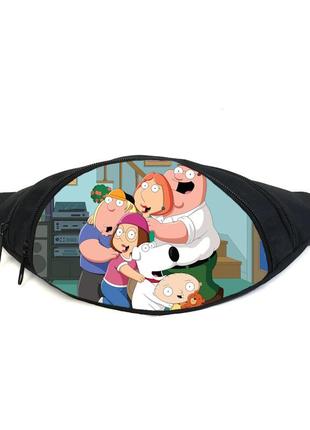 Поясна сумка бананка грифіни (gb- family guy 011) gear bag чорна