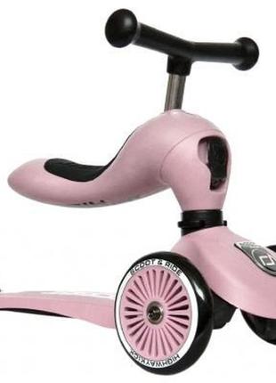 Самокат scoot&ride highwaykick-1 пастельно-розовый (sr-160629-rose)