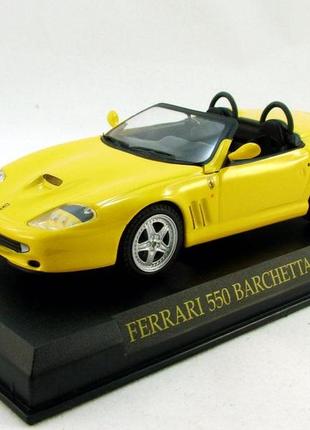 Колекція ферарі №19 ferrari 550 barchetta pininfarina (1996) колекційна модель у масштабі 1:43 eaglemoss2 фото
