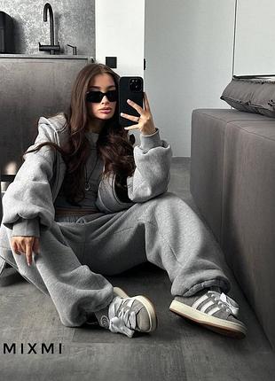 Костюм трійка/спортивний костюм/кофта/штани/гольф/колір мокко, чорний, сірий