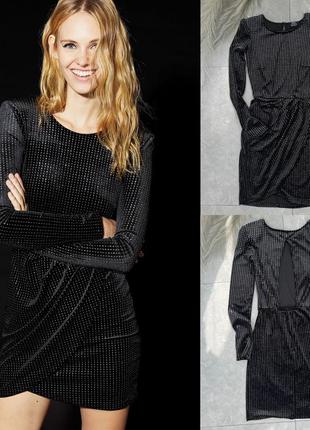 Велюровое платье bershka