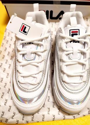 Fila. оригинал.  есть видеообзор.сникерсы с голографическим дизайном.10 фото