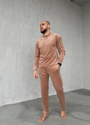 Домашний костюм family, парный костюм женский и мужской велюровый 40-42 44-46 48-50 52-54 56-58 60-52