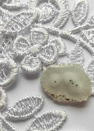 Белый камень солнечный кварц кабошон для создания украшений натуральный