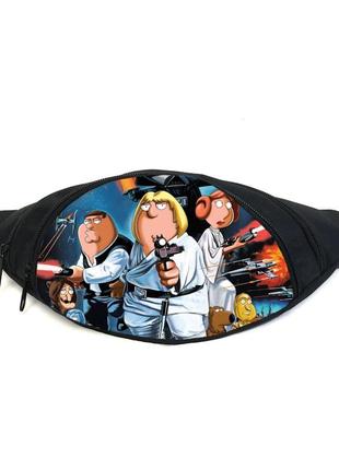 Поясная сумка бананка гриффины (gb- family guy 06) gear bag черная