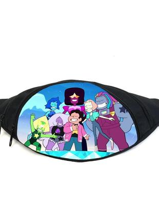 Поясна сумка бананка всесвіт стивена (gb- steven universe 05) gear bag чорна