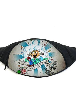 Поясна сумка бананка дивовижні лихомірки флепджека (gb-mm flapjack 02) gear bag чорна