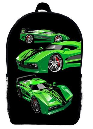 Рюкзак хотвілс дитячий (gear bag hot wheels mini 04) чорний, 29 х 21 х 9 см
