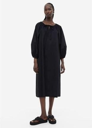 H&m котонове плаття міді оверсайз