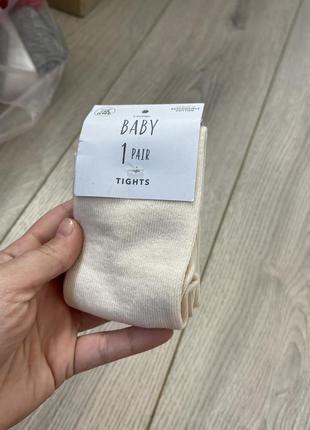 Новые колготы 0-1-3 мес