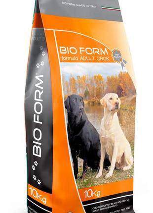 Bio form dog adult crok -сухий повнораціонний корм для дорослих собак 10кг