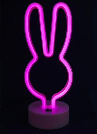 Ночной светильник — neon lamp series — bunny pink