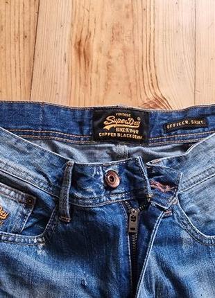 Брендовые фирменные джинсовые шорты superdry,оригинал,размер 32.4 фото