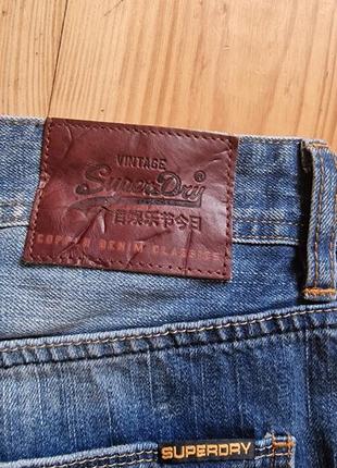 Брендовые фирменные джинсовые шорты superdry,оригинал,размер 32.6 фото