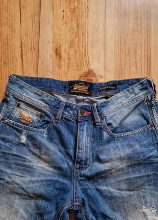 Брендовые фирменные джинсовые шорты superdry,оригинал,размер 32.3 фото