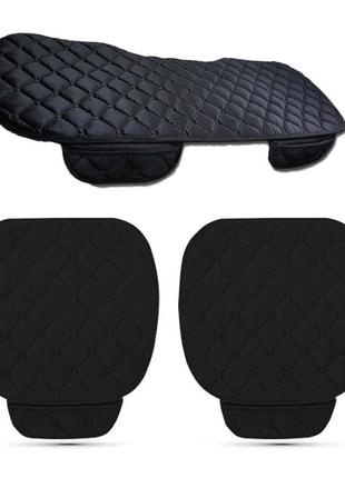 Накидки на сиденье автомобиля передние и задняя, защитный чехол накидка (black)6 фото