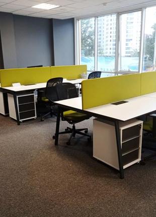 Офісні перегородки, акустичні панелі, екрани, штори, острови (ціна залежить від розміру виробу)