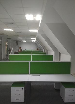 Офісні перегородки, акустичні панелі, екрани, штори, острови (ціна залежить від розміру виробу)