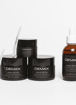 Набір для корекції запалень, акне, постакне, демодексу та розацеа demax aqua detox