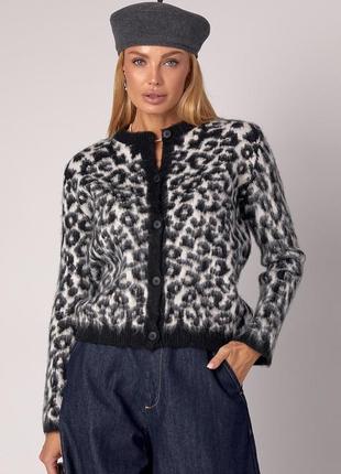 Miu miu leopard cardigan sale