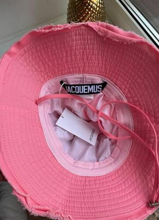 Стильный аксессуар на голову для девочек jacquemus женская панама жакмюс розовая панама для девочек4 фото