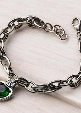 Браслет цепочка серебро женский стильное оригинальное украшение стиль винтаж