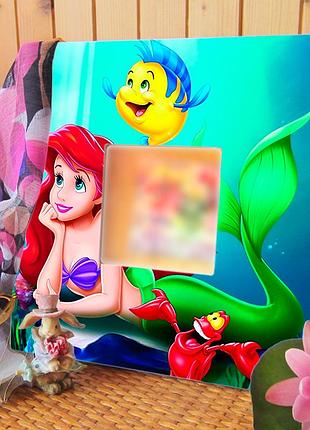 Декоративное зеркало "мультфильм русалочка. the little mermaid" подарок фанатам...