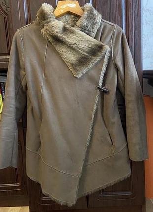 Дублянка pull&beer куртка пальто зі штучним хутром