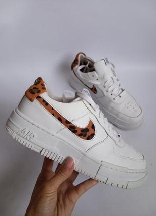 Кожаные кроссовки nike air force