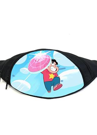 Поясная сумка бананка вселенная стивена (gb- steven universe 014) gear bag черная