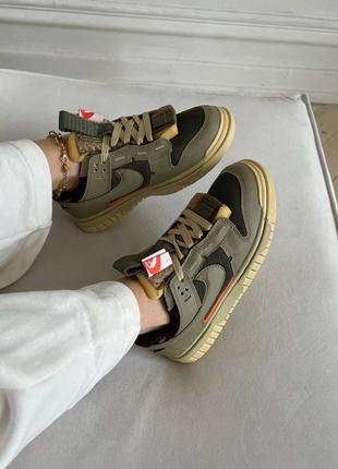 Кросівки air dunk low jumbo medium olive  уцінка