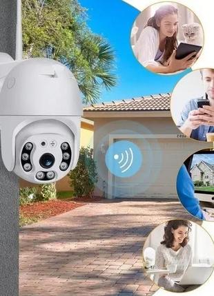 Поворотная уличная ip камера видеонаблюдения camera cad n3 wifi, 5 x zoom камера 360, уличная ip камера