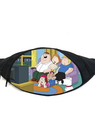 Поясная сумка бананка гриффины (gb- family guy 01) gear bag черная