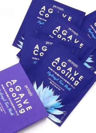 Гідрогелева охолоджуюча маска для обличчя  petitfee agave cooling hydrogel face mask - 5 шт