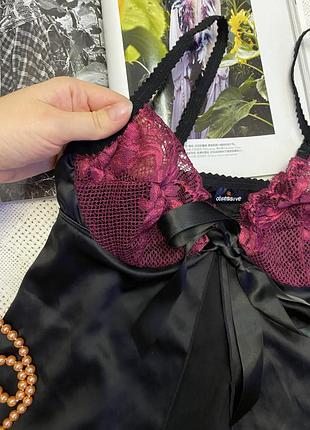 Женский кружевной пеньюар топ