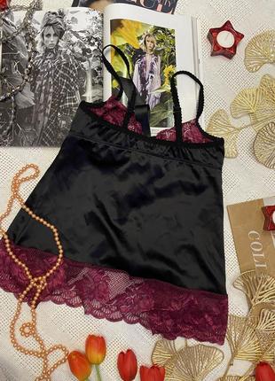 Женский кружевной пеньюар топ