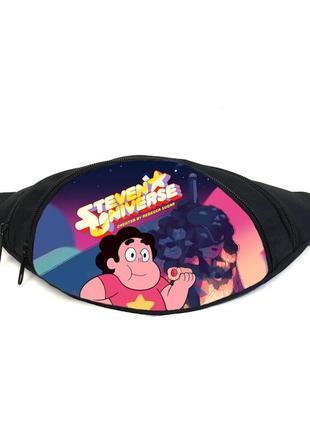 Поясная сумка бананка вселенная стивена (gb- steven universe 03) gear bag черная