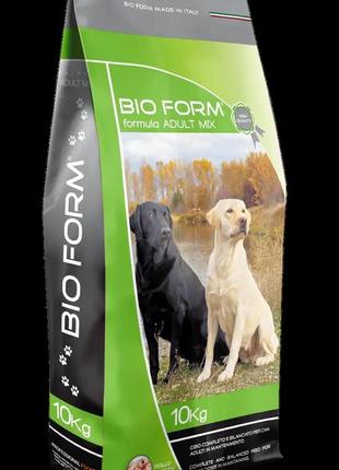 Bio form dog adult mix - сухий повнораціонний корм для дорослих собак середніх та великих розмірів 10кг