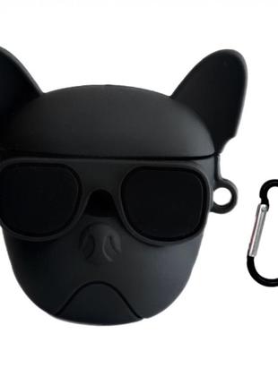 Airpods 3 case — emoji series — black dog