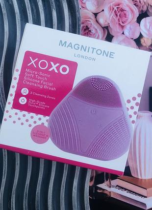 ✔️оригінал щітка для очищення обличчя xoxo micro-sonic silicone cleansing brush