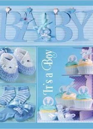 Фотоальбом evg 20sheet baby collage blue w/box