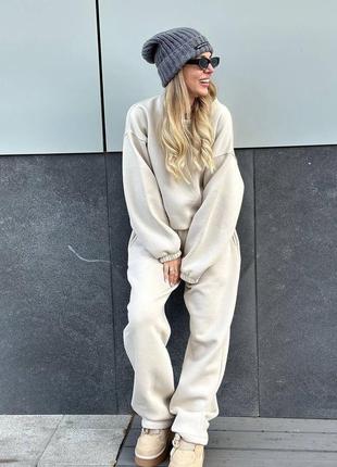 Оверсайз флісовий костюм