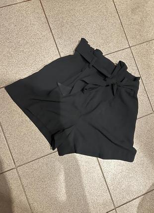 H&m s xs юбка шорты спідниця шорти чорні черные