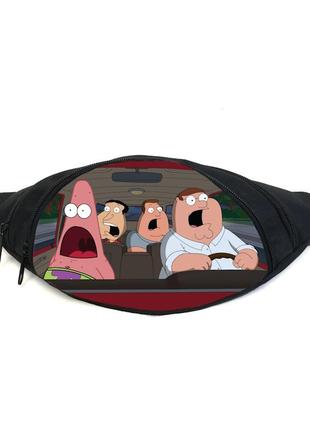 Поясная сумка бананка гриффины (gb- family guy 020) gear bag черная