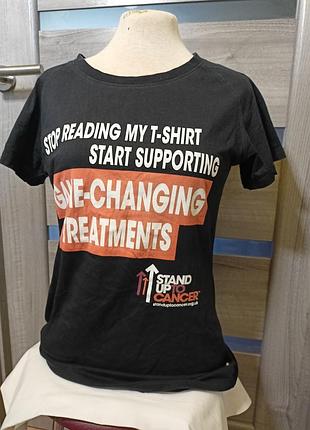 Футболка с надписями stand up