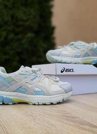 Asics gel kahana 8 сірі з блакитним2 фото